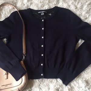 😸Karl Lagerfield Lace and Pearl Cardigan😸